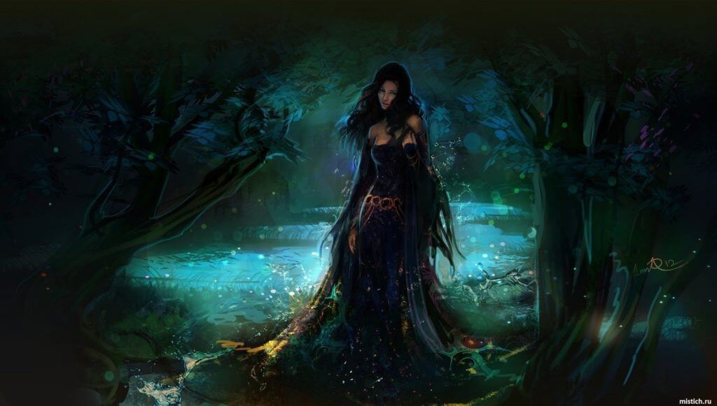 ведьма-в-лесу-красивая-арт-магия-волшебство